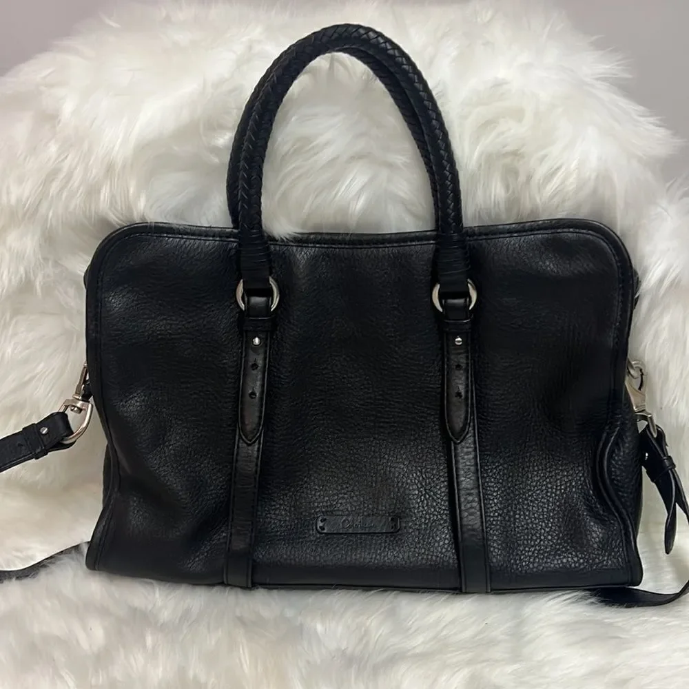 ‎Cole Haan Black Leather messenger bag B28